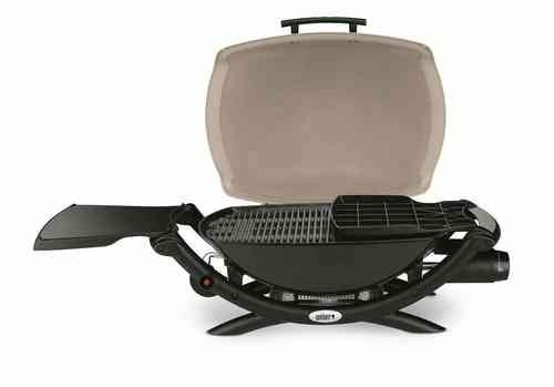 Barbacoa de gas Weber Q 2000 Titanium compacta para terraza