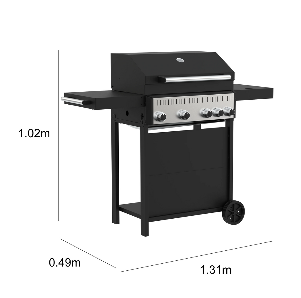 Barbacoa de Gas C500 4+1B – 5 Quemadores 13 kW para 6-10 Personas