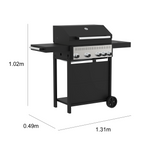 Barbacoa de Gas C500 4+1B – 5 Quemadores 13 kW para 6-10 Personas