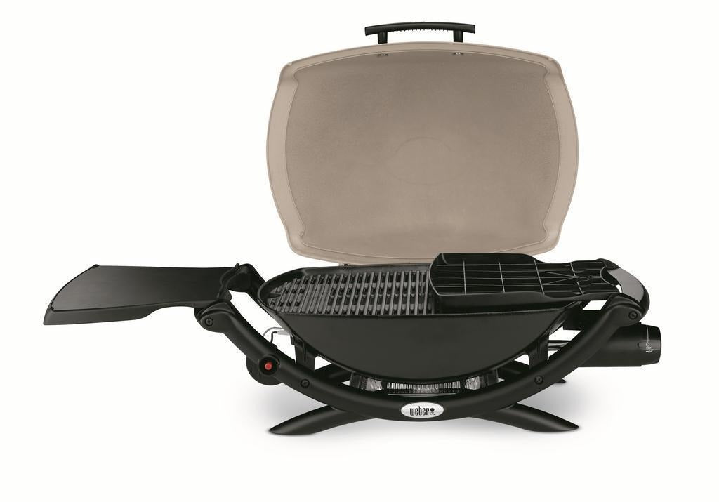 Barbacoa de gas Weber Q 2000 Titanium compacta para terraza