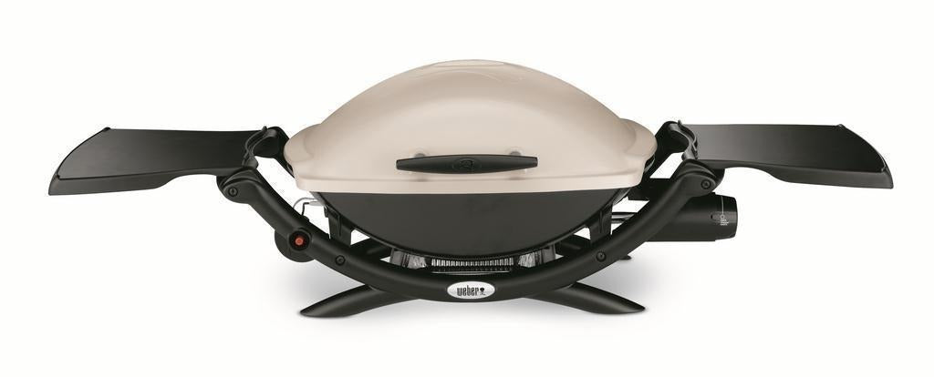 Barbacoa de gas Weber Q 2000 Titanium compacta para terraza